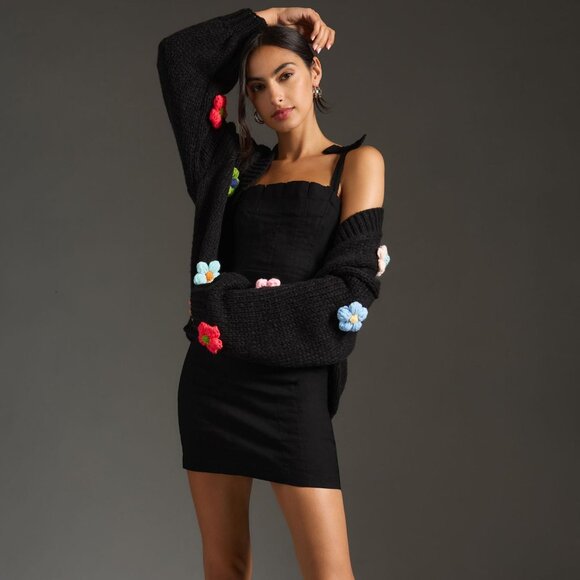 Anthropologie The Susannah 3D Flower Cardigan Sweater - Picture 3 of 7